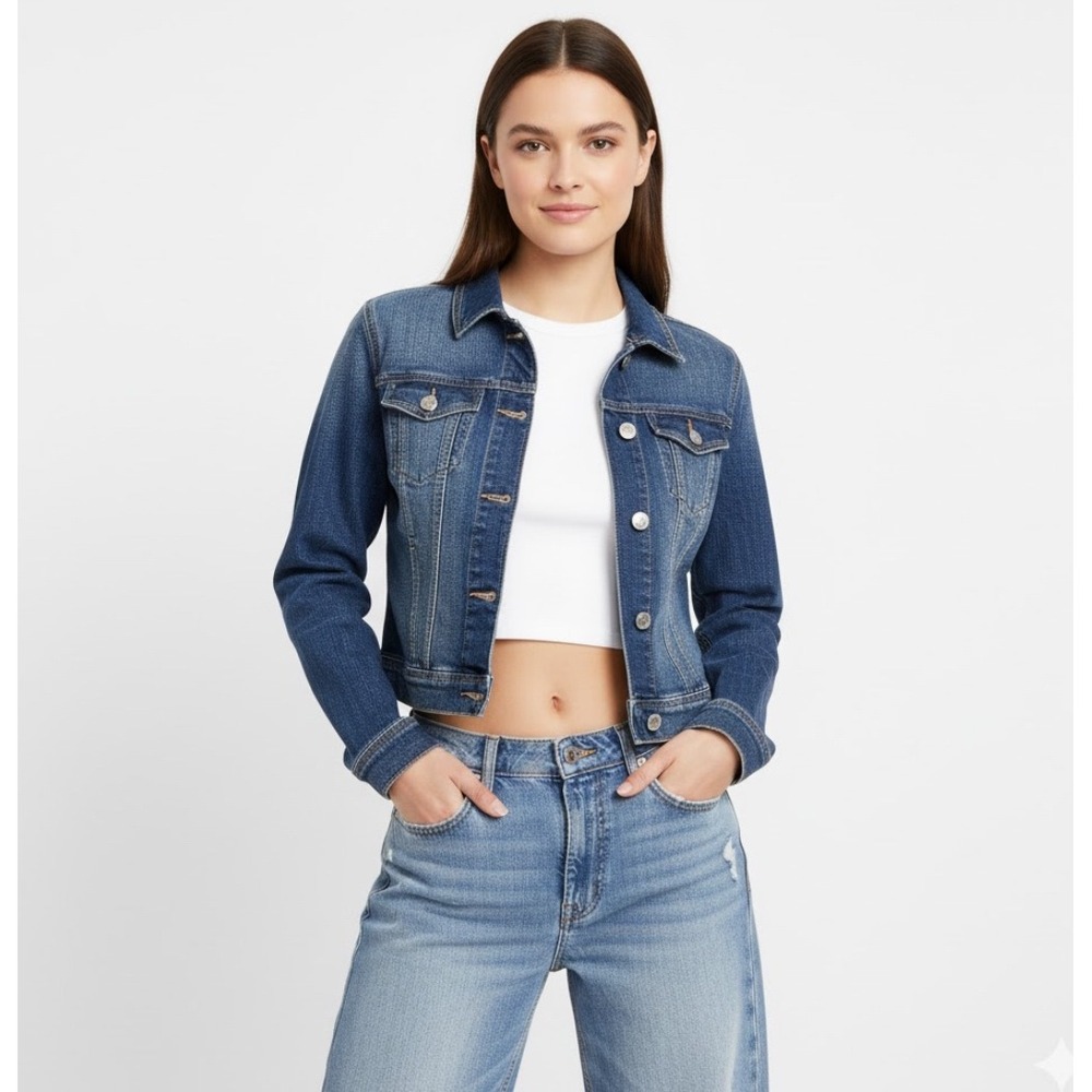 American Eagle Outfitters Women S Denim Jacket Britney Spears Y2K Classic Casual